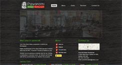 Desktop Screenshot of pavarottiitalianrestaurant.com