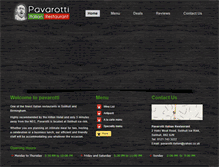Tablet Screenshot of pavarottiitalianrestaurant.com